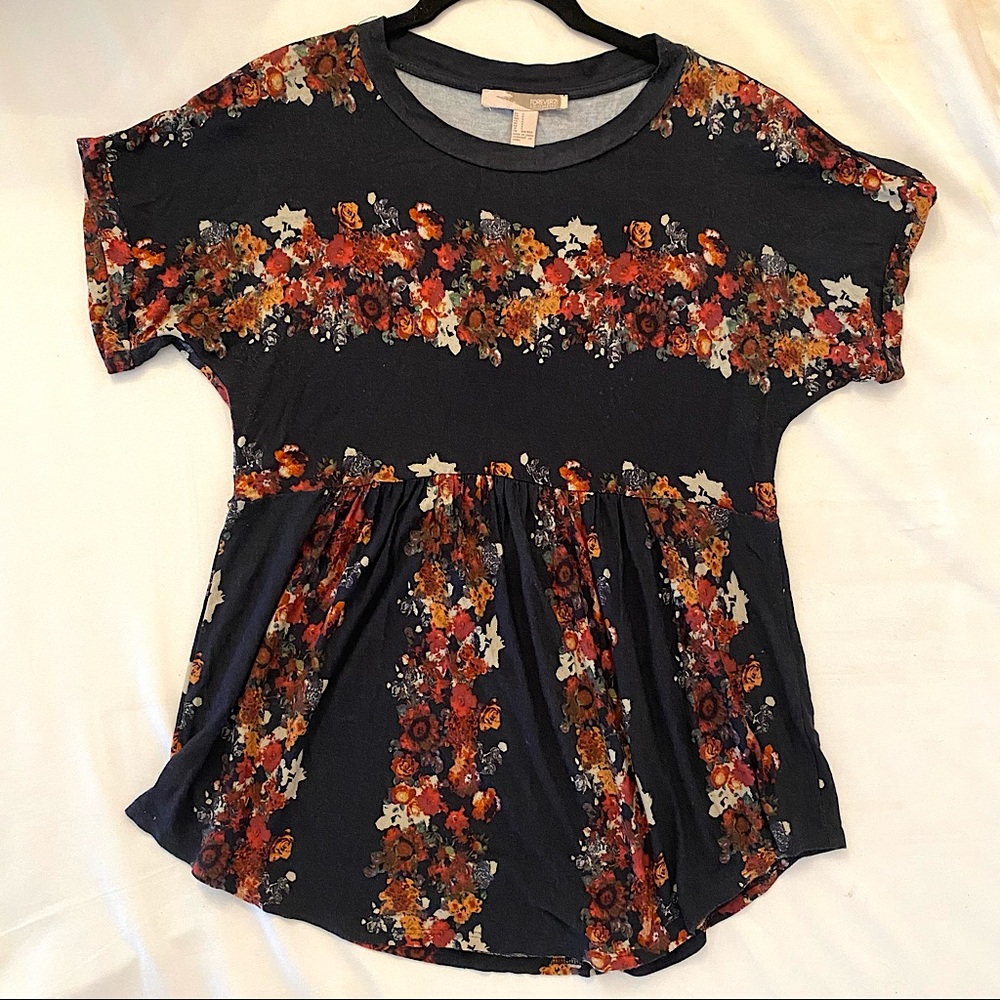 floral babydoll tee